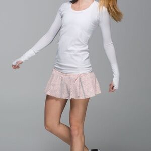 Rare! Lululemon 🍋 Hit Your Stride Skirt Speckle Dot Parfait Pink - size 6